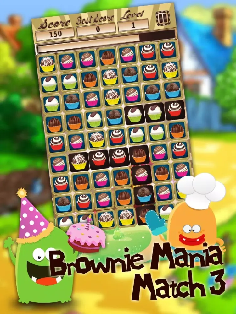 Brownie Mania Match 3 iPad  स्क्रीनशॉट