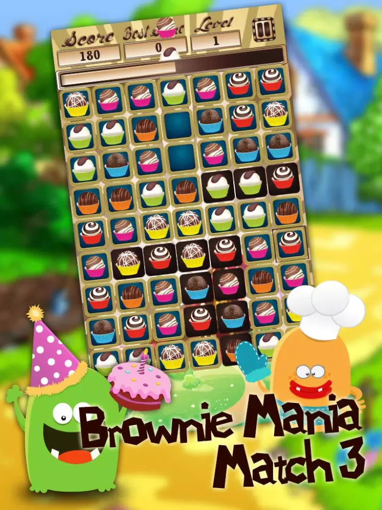 Brownie Mania Match 3 iPad  स्क्रीनशॉट