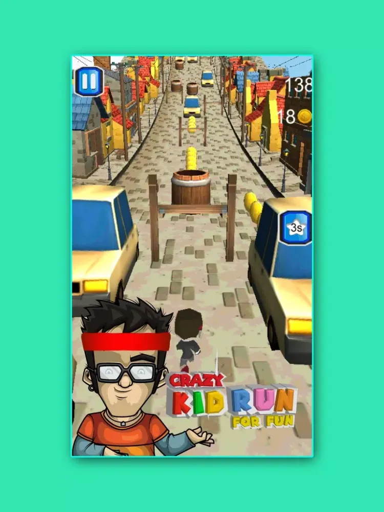 Crazy Kid Run For Fun - Endless Running Game iPad  Screenshots