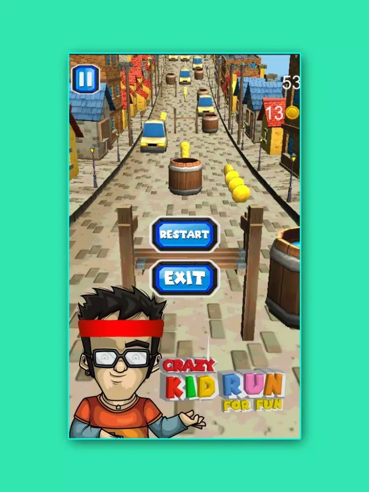 Crazy Kid Run For Fun - Endless Running Game iPad  Screenshots