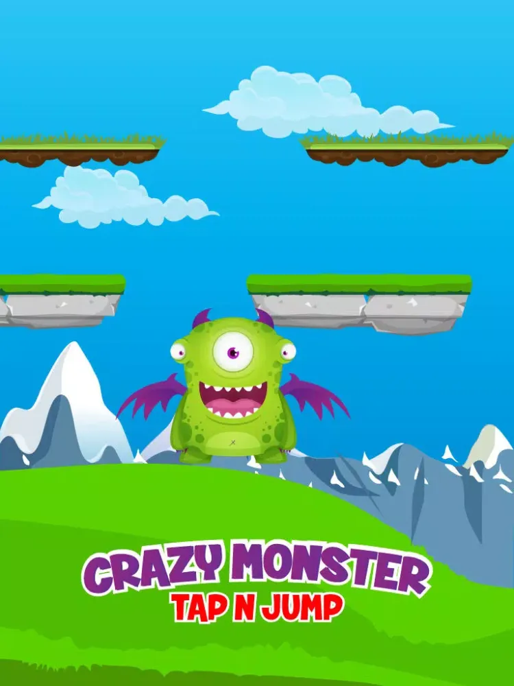 Crazy Monster - Tap N Jump iPad  Screenshots