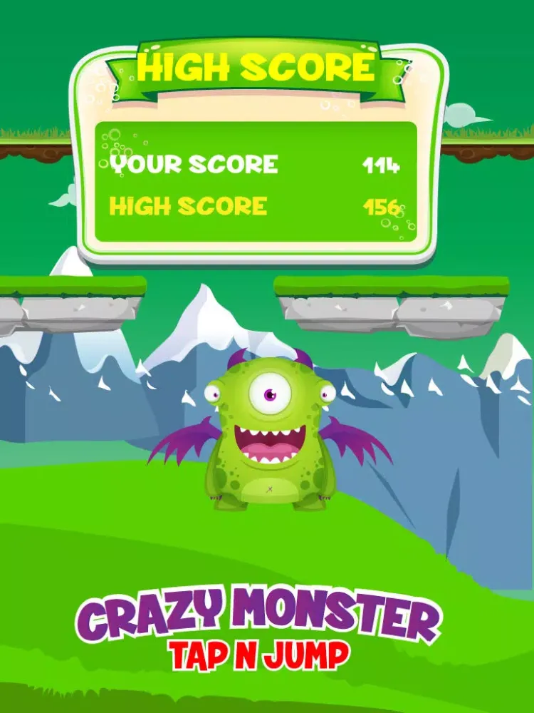 Crazy Monster - Tap N Jump iPad  Screenshots