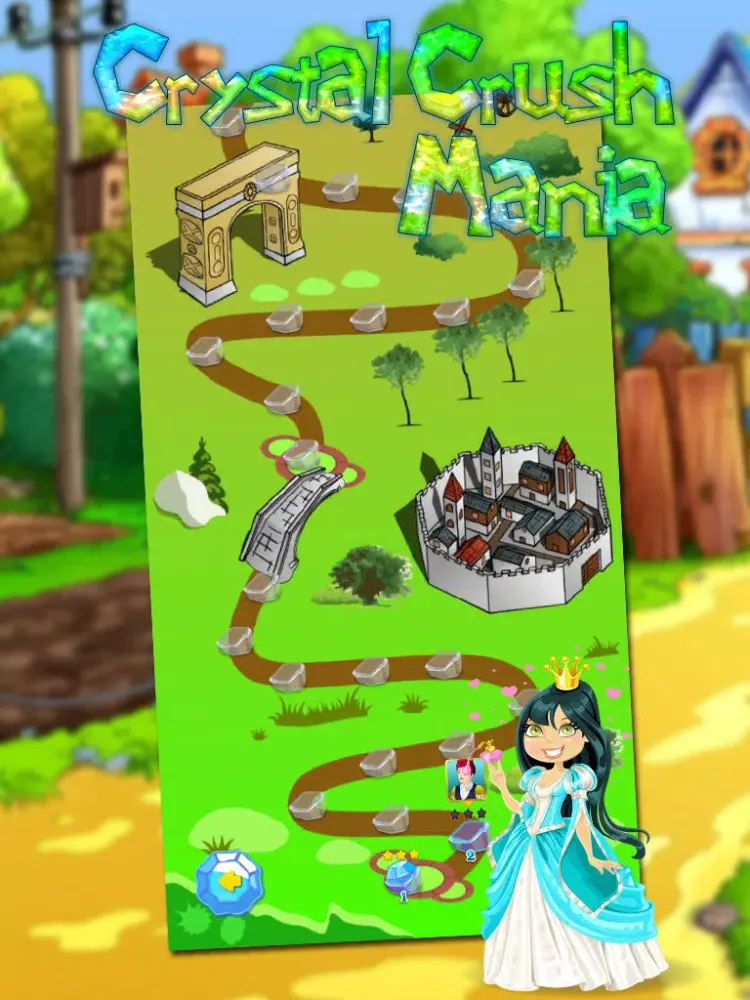 Ảnh chụp màn hình của Crystal Crush Mania iPad 