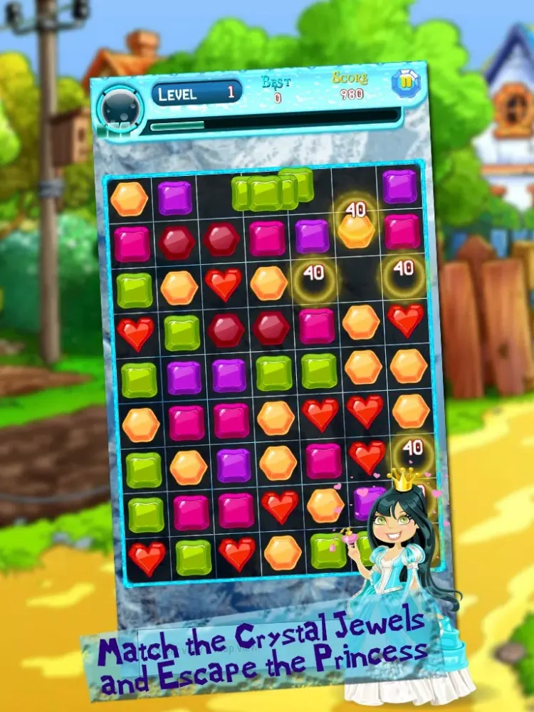 Ảnh chụp màn hình của Crystal Crush Mania iPad 