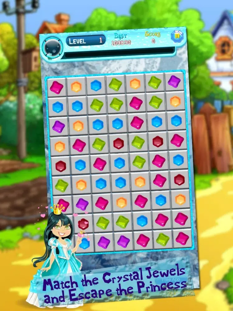 Ảnh chụp màn hình của Crystal Crush Mania iPad 