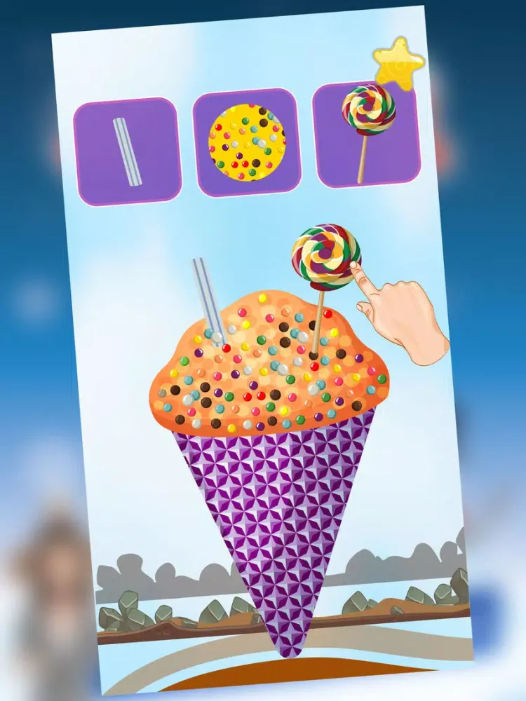 Tangkapan layar Juicy Frozen Snow Cone Maker - Kids Frozen Foods iPad 