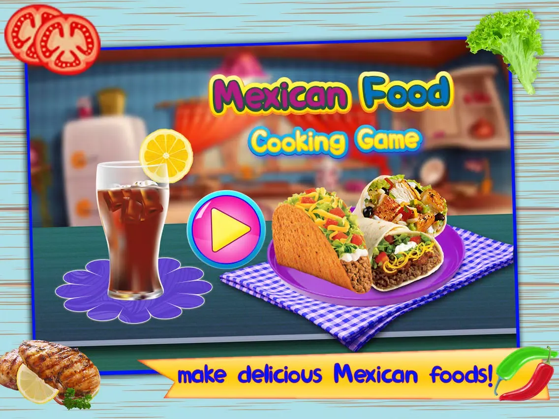 Mexican Food Chef-Make Taco, Burrito & Tortilla iPad  سکرین شاٹس