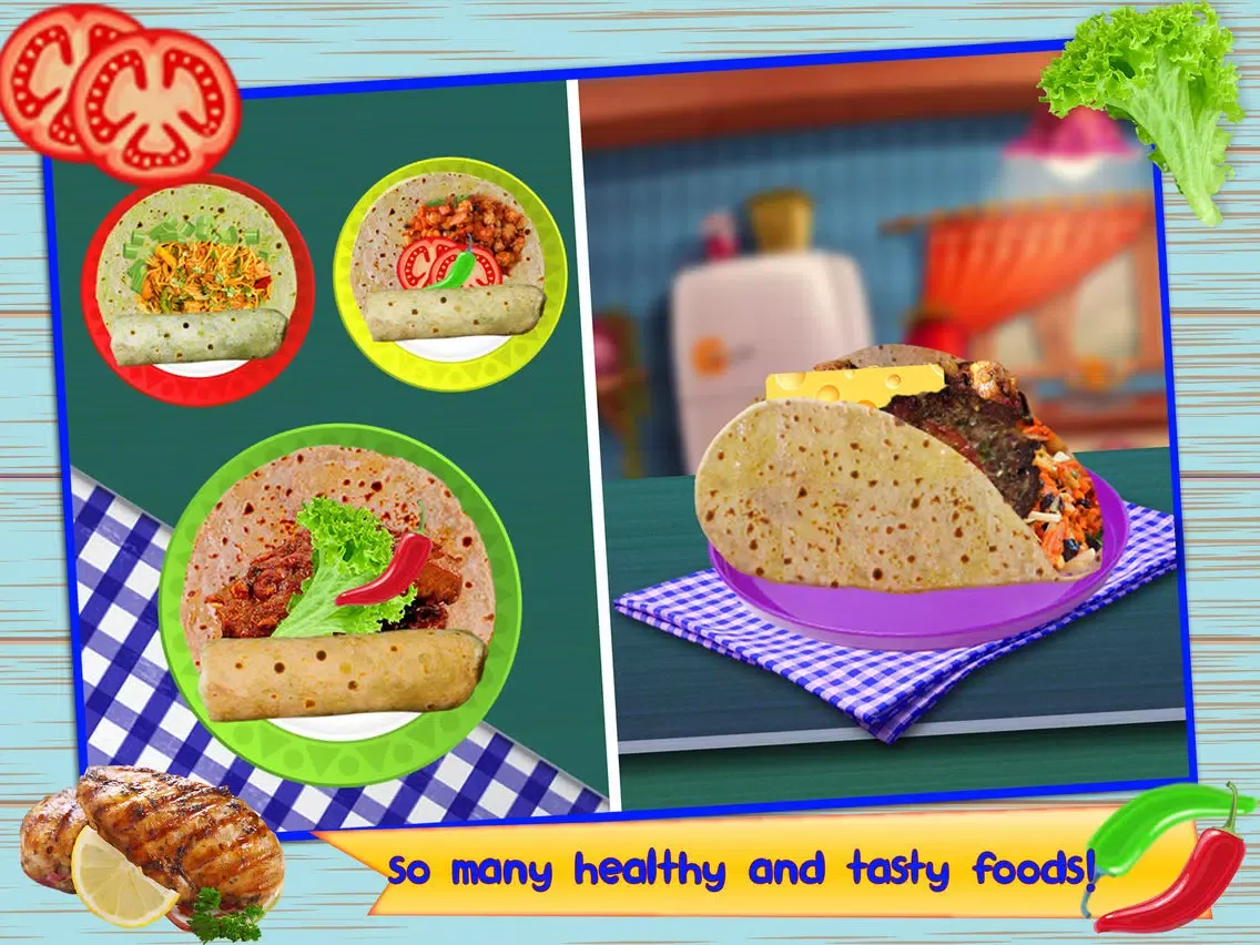 Mexican Food Chef-Make Taco, Burrito & Tortilla iPad  سکرین شاٹس