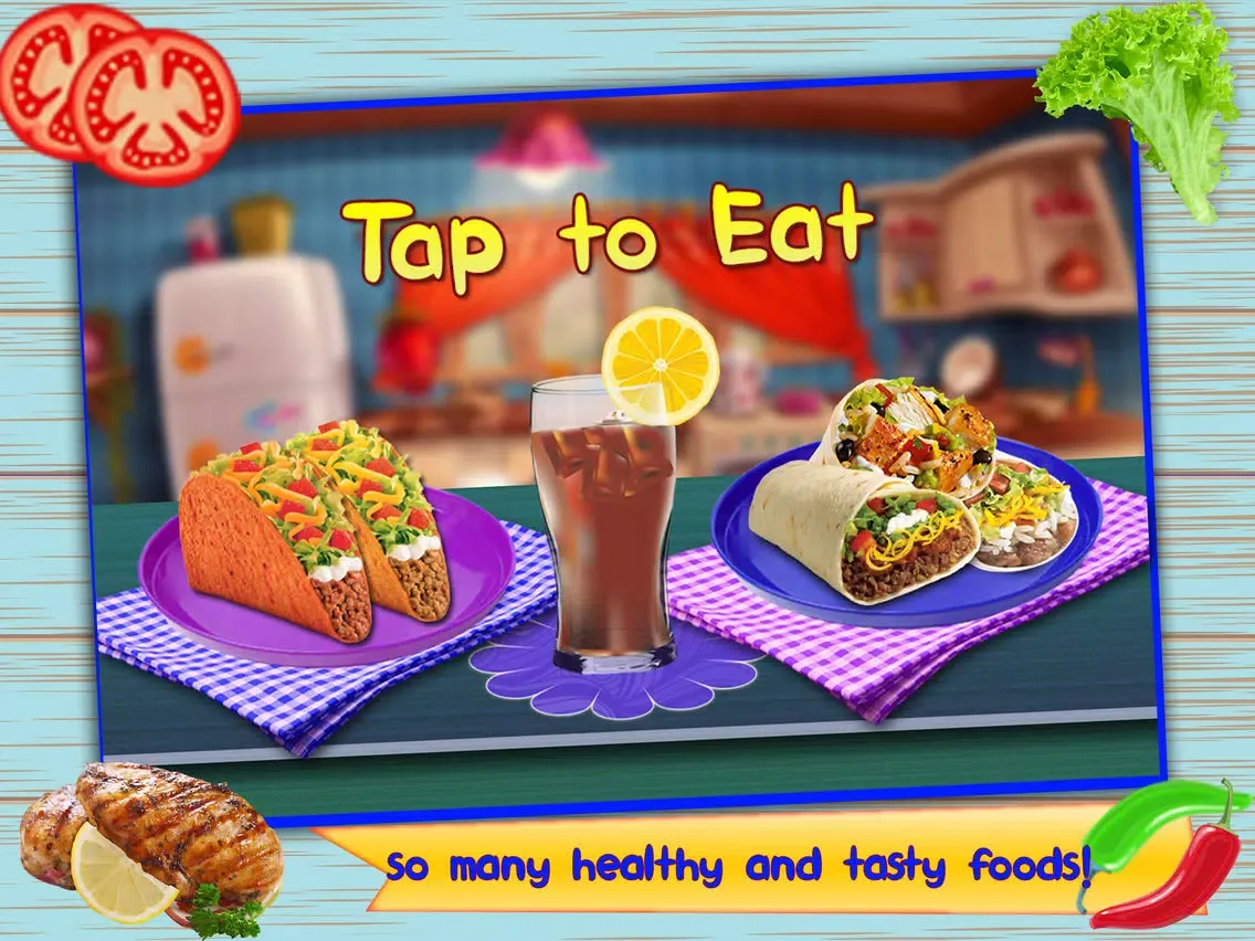 Mexican Food Chef-Make Taco, Burrito & Tortilla iPad  سکرین شاٹس