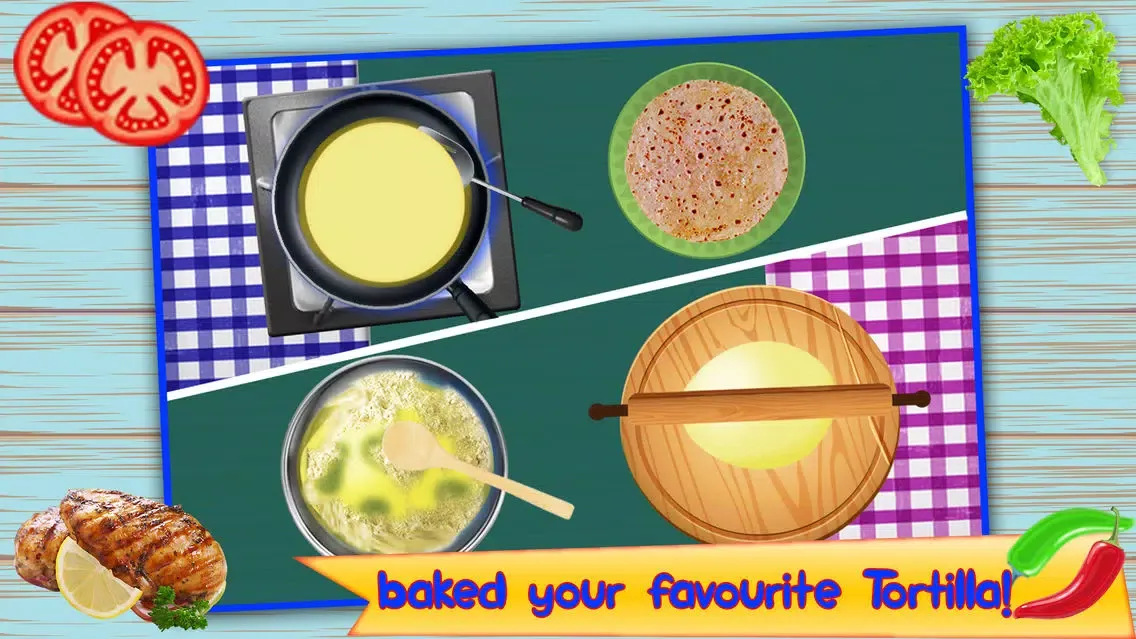 Mexican Food Chef-Make Taco, Burrito & Tortilla سکرین شاٹس