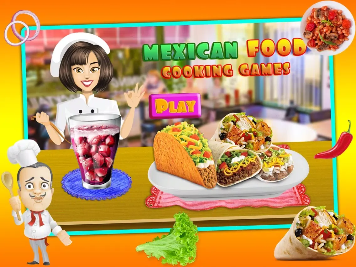 Mexican Food Chef Cooking Game iPad  Screenshots