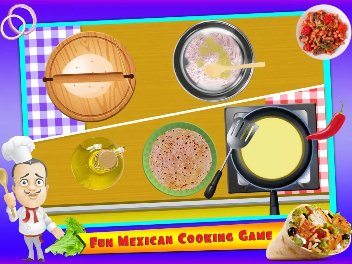 Mexican Food Chef Cooking Game iPad  Screenshots
