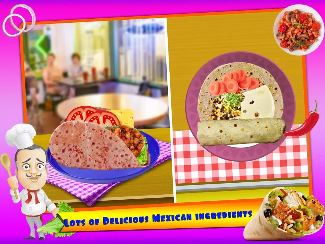 Mexican Food Chef Cooking Game iPad  Screenshots