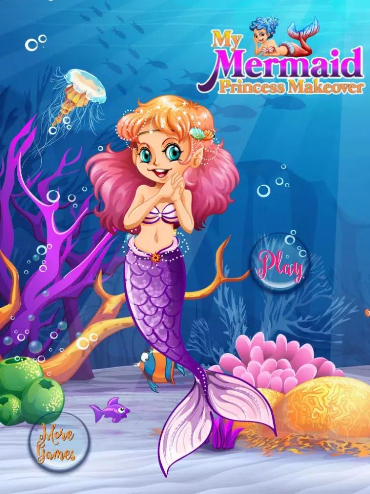 My Mermaid Princess Makeover – Makeup, Dressup & Spa Salon Games for Girls iPad  سکرین شاٹس