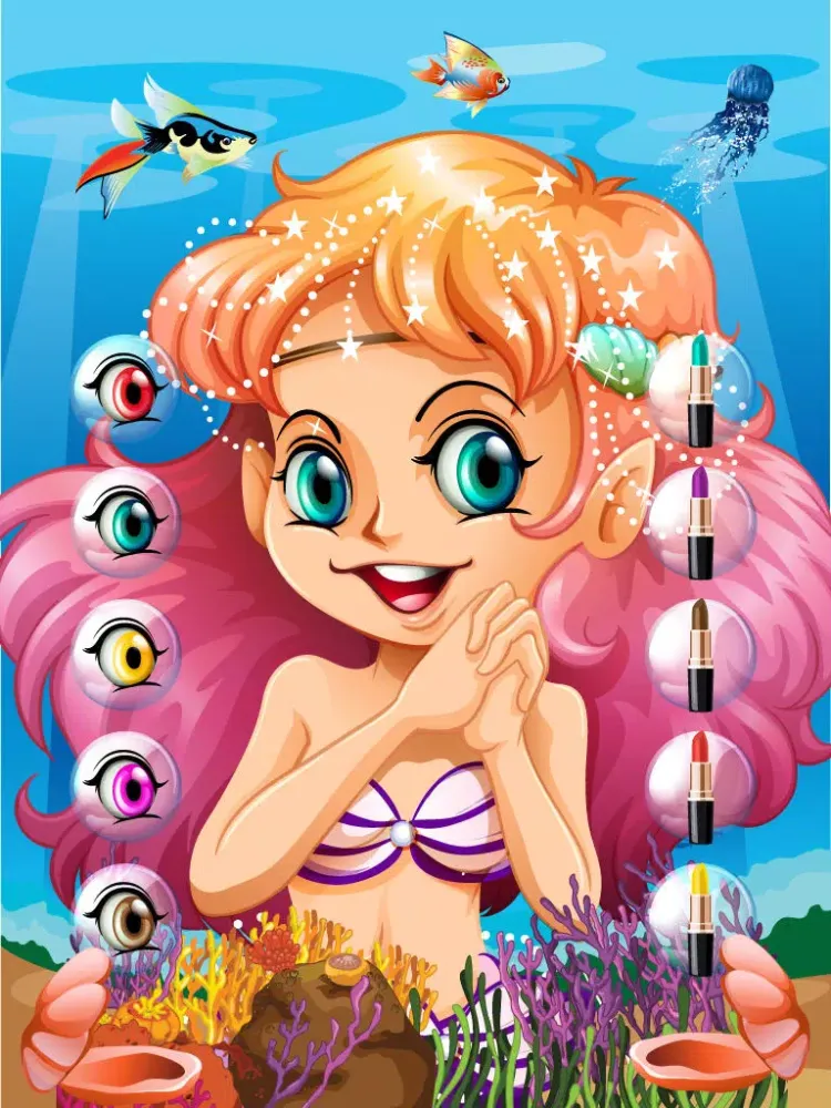My Mermaid Princess Makeover – Makeup, Dressup & Spa Salon Games for Girls iPad  سکرین شاٹس