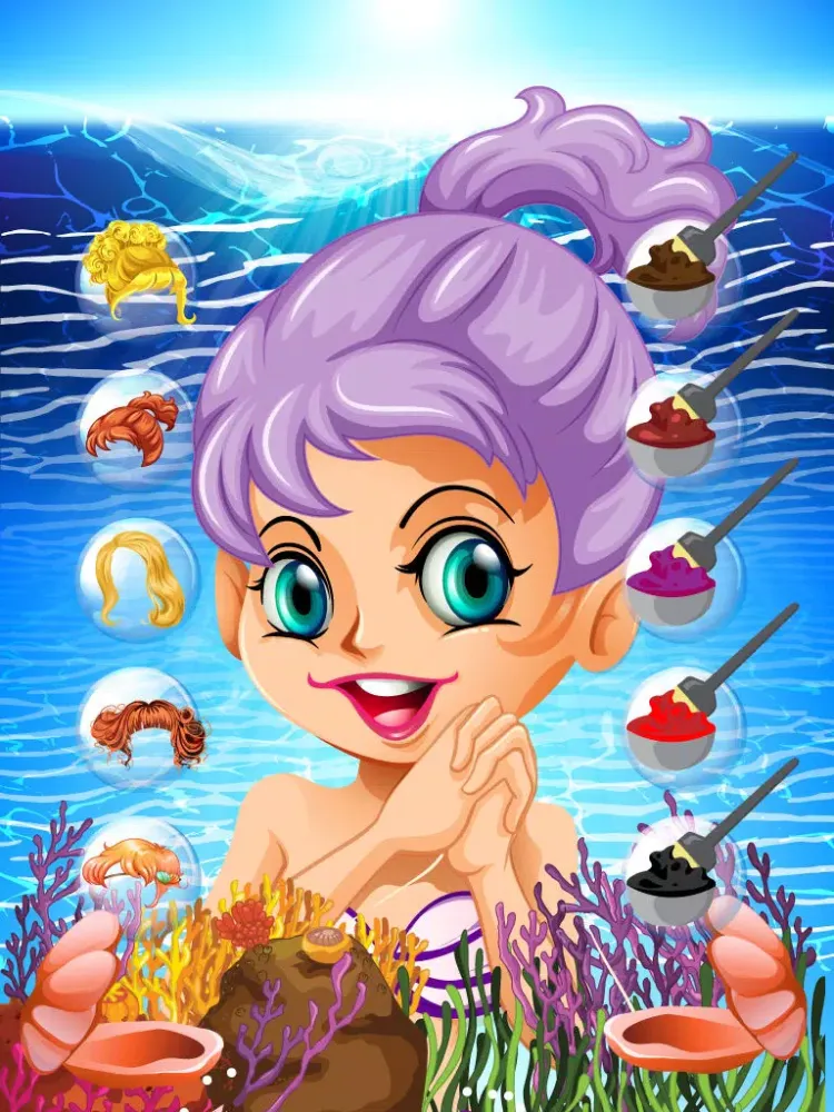 My Mermaid Princess Makeover – Makeup, Dressup & Spa Salon Games for Girls iPad  سکرین شاٹس