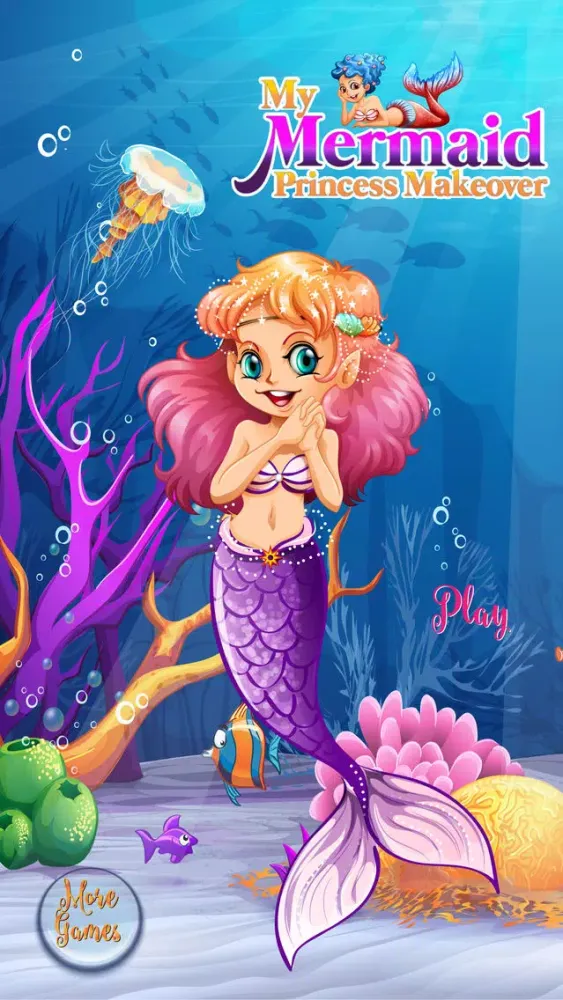 My Mermaid Princess Makeover – Makeup, Dressup & Spa Salon Games for Girls سکرین شاٹس