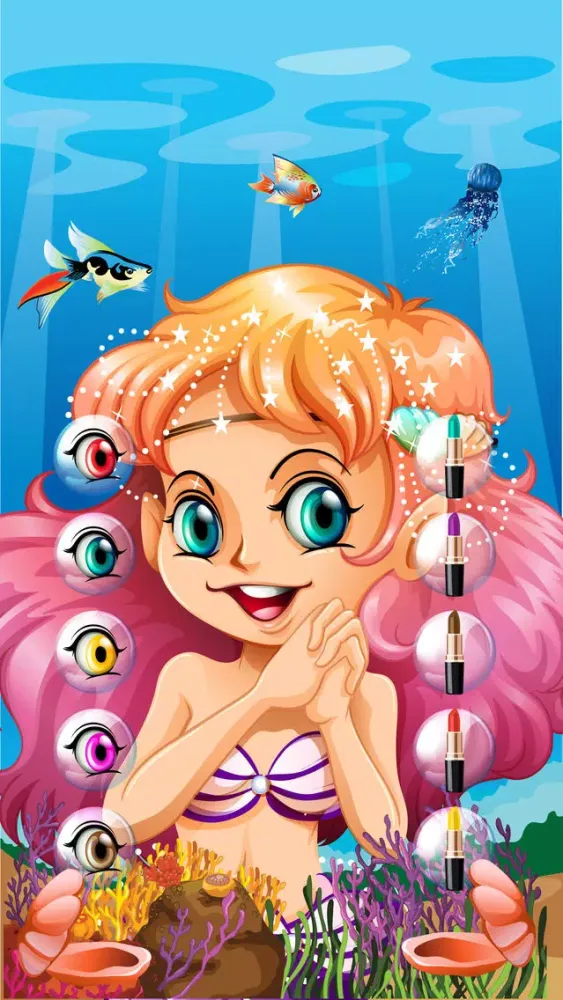 My Mermaid Princess Makeover – Makeup, Dressup & Spa Salon Games for Girls سکرین شاٹس
