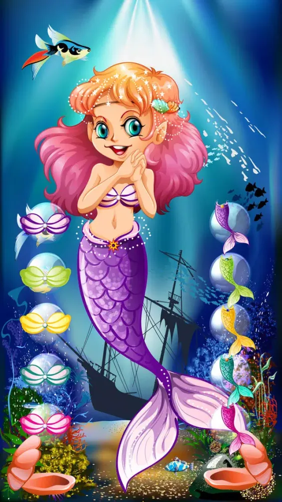 My Mermaid Princess Makeover – Makeup, Dressup & Spa Salon Games for Girls سکرین شاٹس