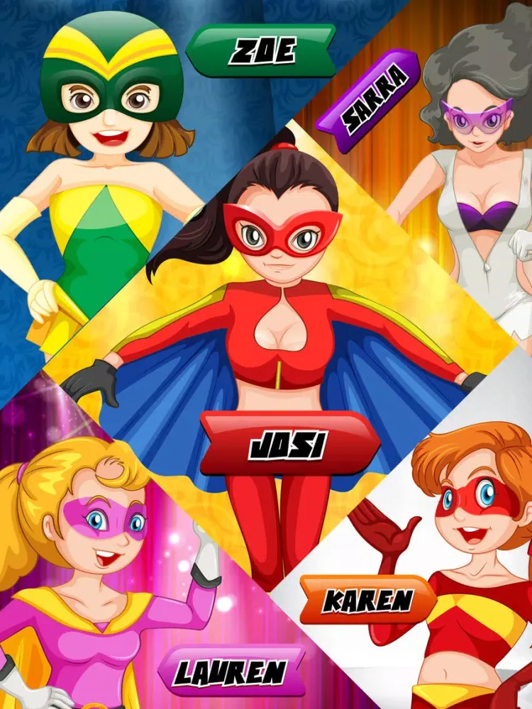 Power Girls Dress Up - Lovely Costumes Design Game For Girls iPad  Screenshots