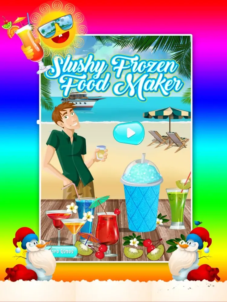 Slushy Frozen Food Maker – Free Crazy Summer Fun Cooking Chef Icee Drink maker iPad  स्क्रीनशॉट