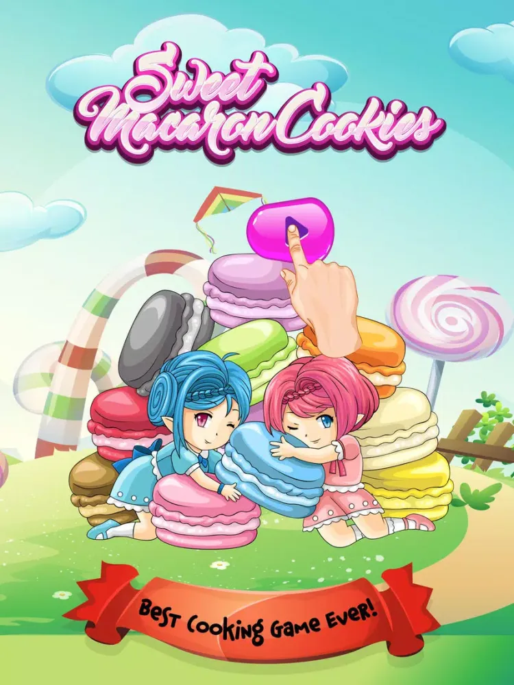 Sweet Macaron Cookies Maker – Free Crazy Chef Bakery Adventure Fun Cooking game iPad  Ekran Görüntüleri