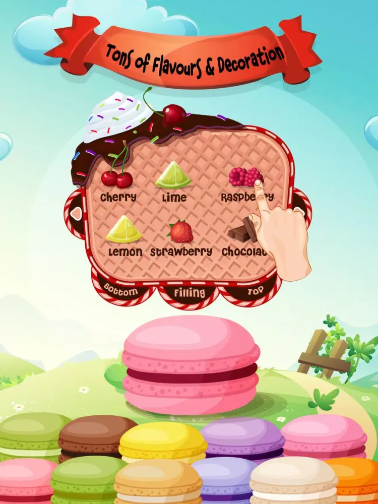 Sweet Macaron Cookies Maker – Free Crazy Chef Bakery Adventure Fun Cooking game iPad  Ekran Görüntüleri