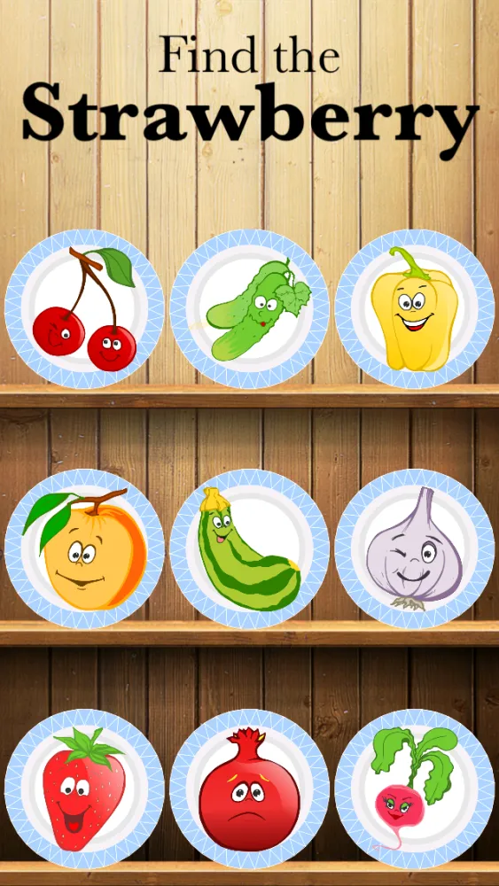 Vegs and Fruits: free educational game for kids - have fun and learn languages Screenshots
