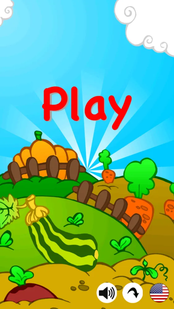 Vegs and Fruits: free educational game for kids - have fun and learn languages Screenshots
