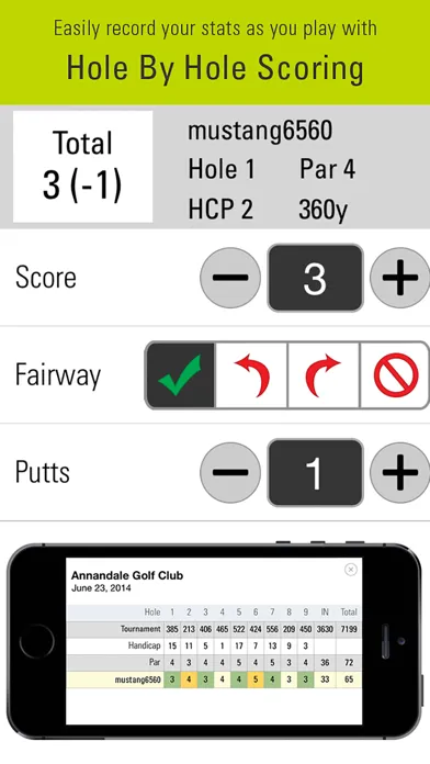 SkyCaddie Mobile Golf GPS سکرین شاٹس
