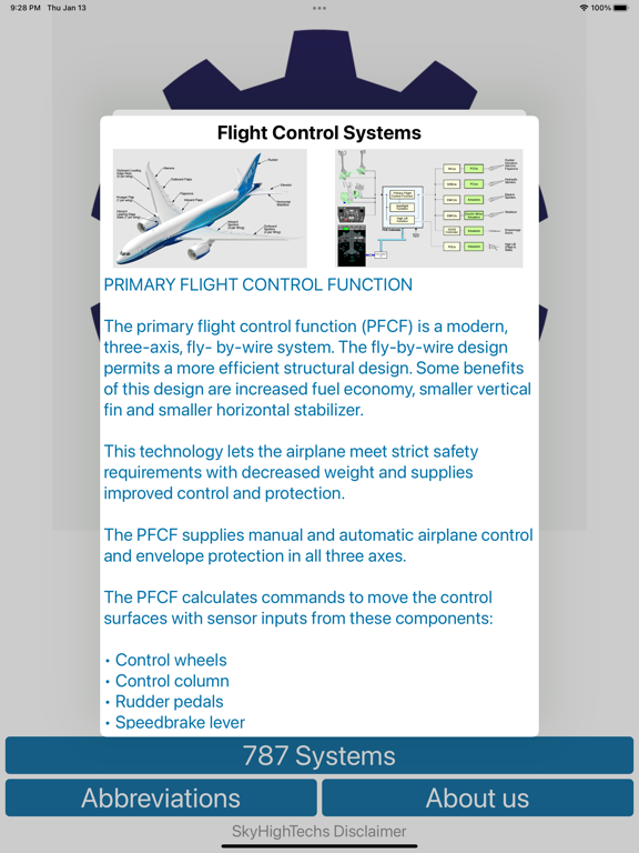787 Systems iPad  スクリーンショット