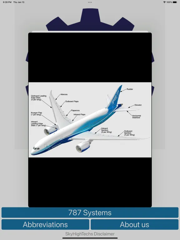 Capturas de pantalla de 787 Systems iPad 