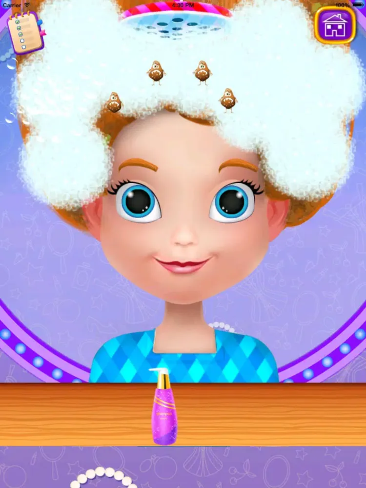 Girl hair care - girl games iPad 应用截图
