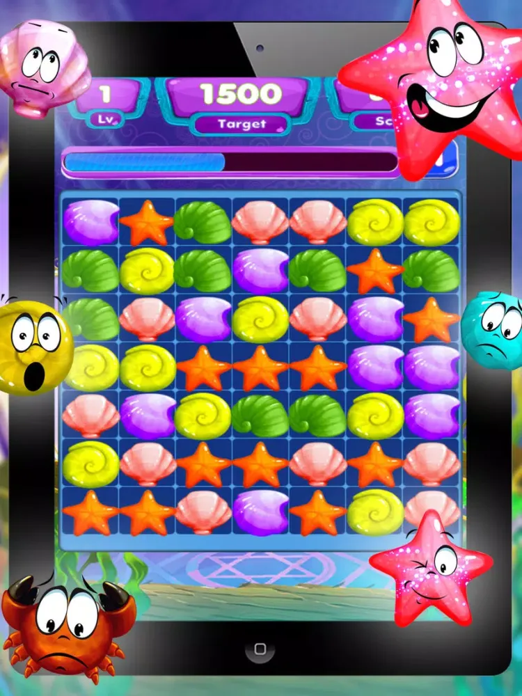 ภาพหน้าจอของ splash link - Ocean & Under Water pop Puzzle Game Free with Friends iPad 