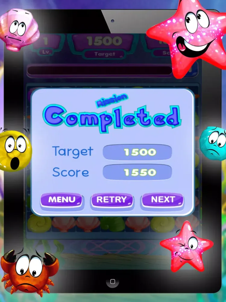 ภาพหน้าจอของ splash link - Ocean & Under Water pop Puzzle Game Free with Friends iPad 