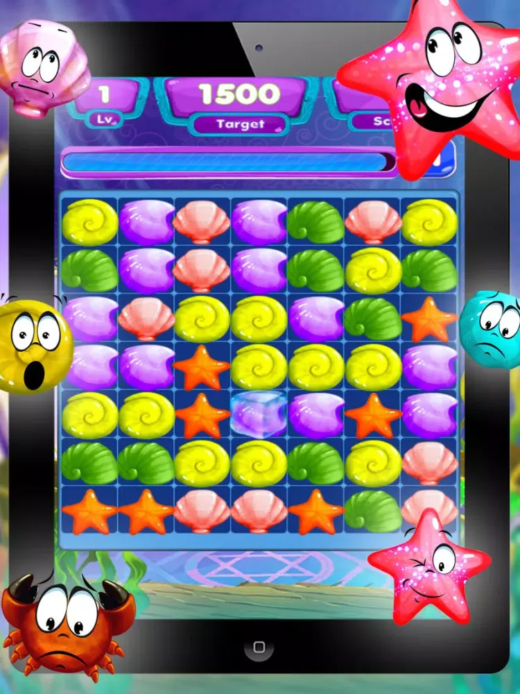 ภาพหน้าจอของ splash link - Ocean & Under Water pop Puzzle Game Free with Friends iPad 
