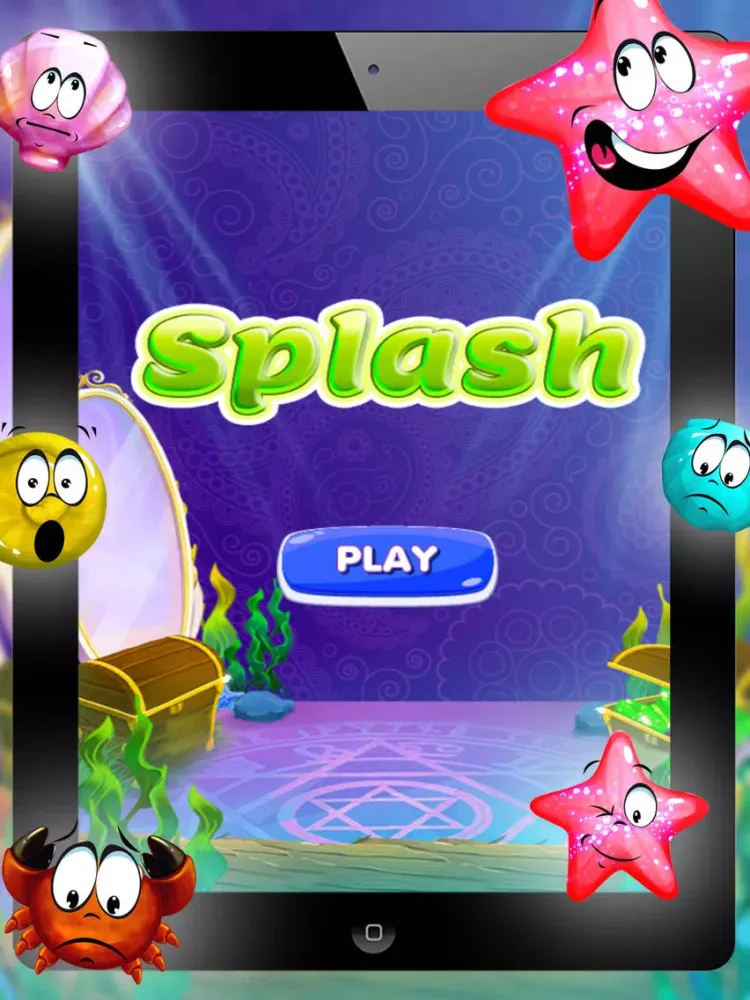 ภาพหน้าจอของ splash link - Ocean & Under Water pop Puzzle Game Free with Friends iPad 