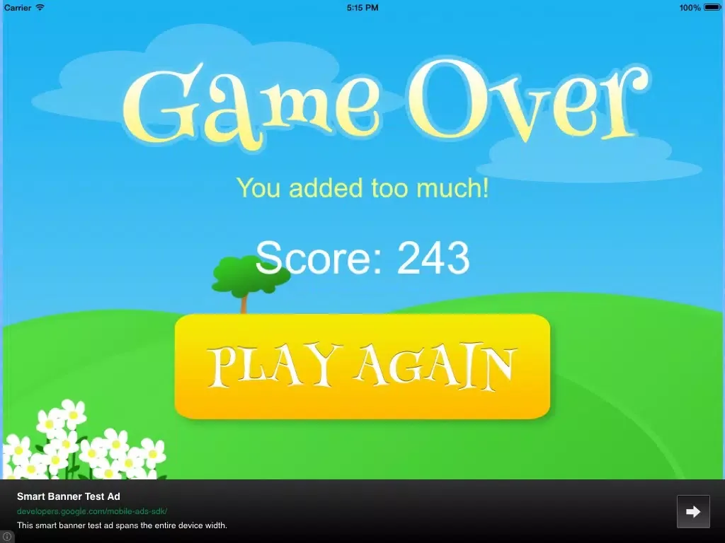 Balloon pop math iPad  스크린샷