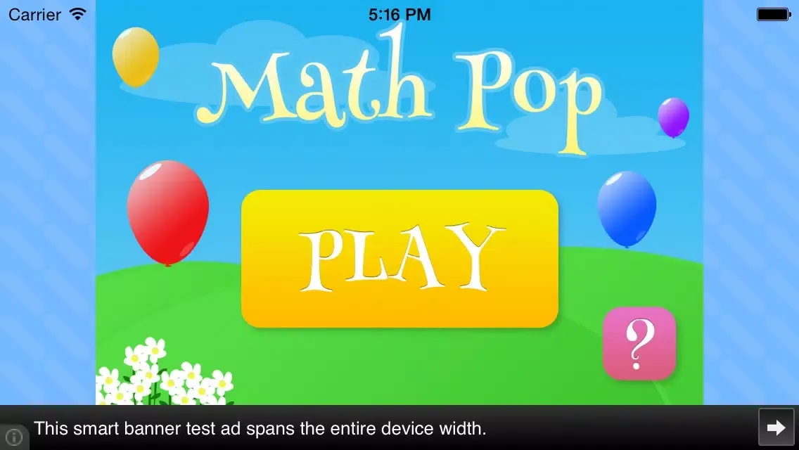 Balloon pop math 스크린샷