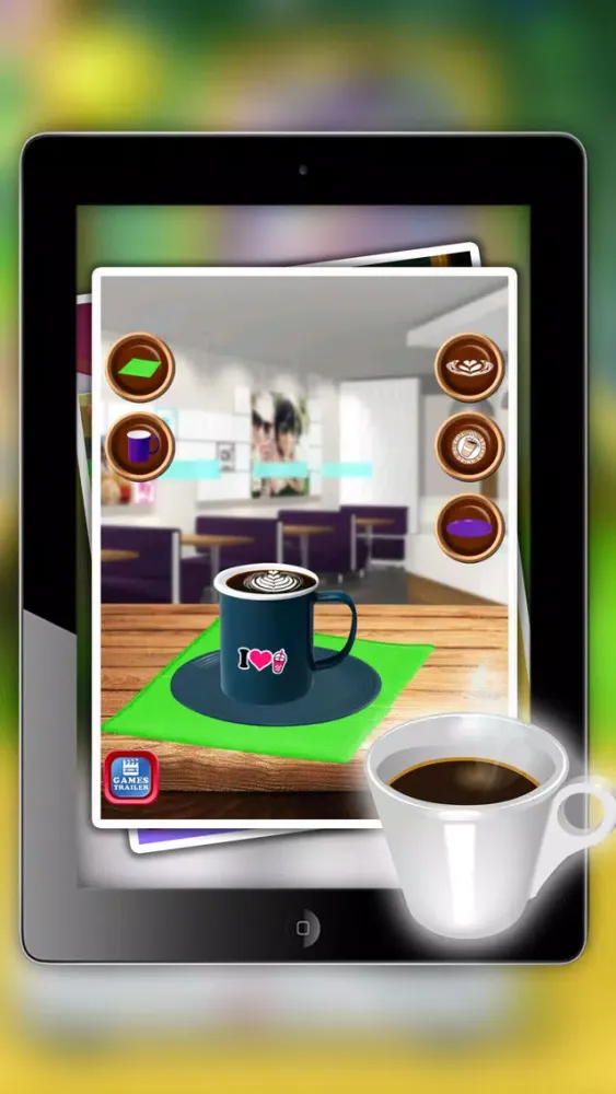 iCe & hot Coffee maker - Make creamy dessert in this cooking fever game for kids Screenshots