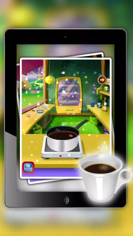 iCe & hot Coffee maker - Make creamy dessert in this cooking fever game for kids Screenshots