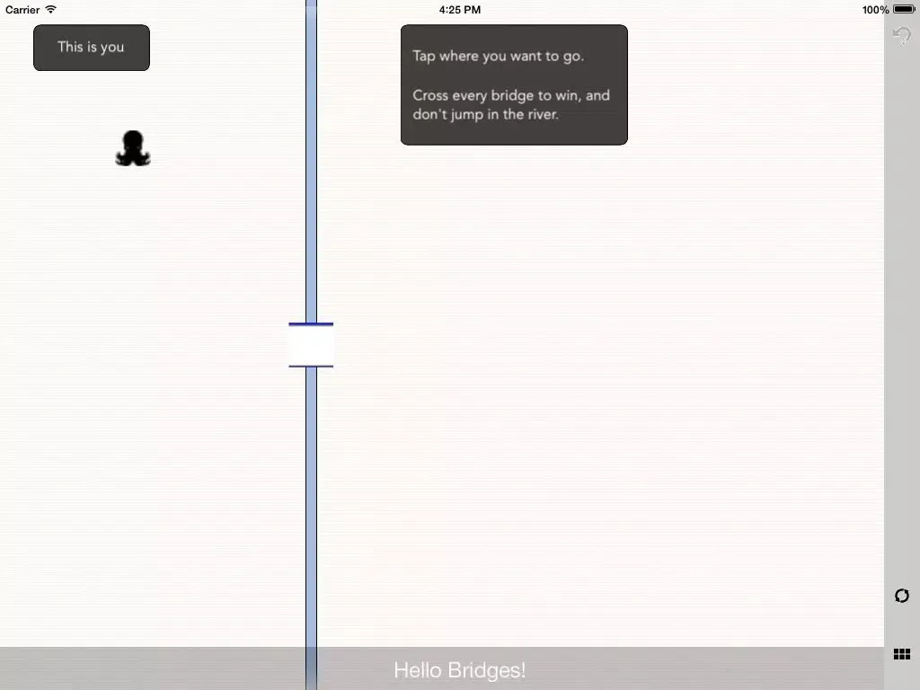 One time enter in the door than no chance to return in same door iPad  Screenshots