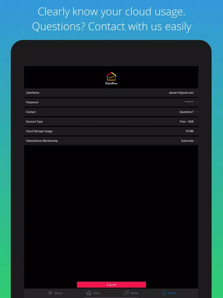 ภาพหน้าจอของ Easy Video Share Cloud Storage iPad 