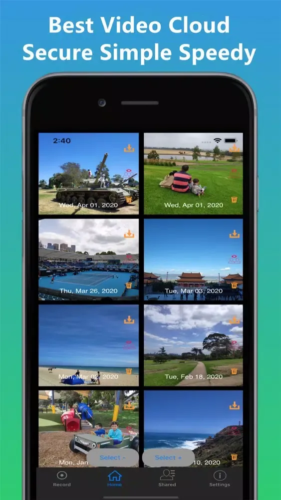 ภาพหน้าจอของ Easy Video Share Cloud Storage