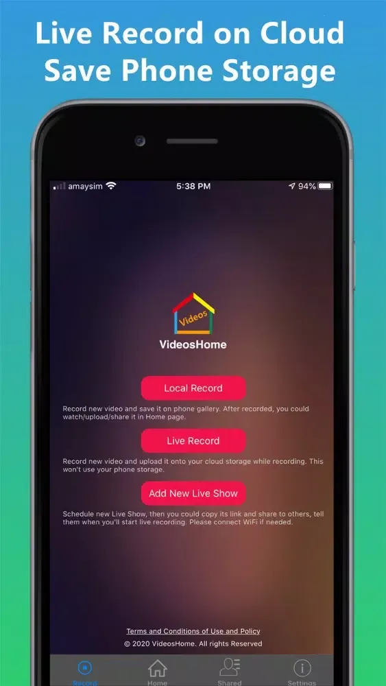 ภาพหน้าจอของ Easy Video Share Cloud Storage