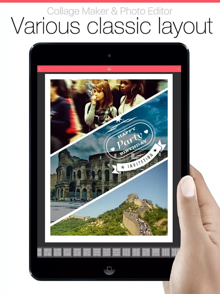 Captures d'écran de Pic Collage Jointer Grid Pro - Collage Maker & Photo Editor iPad 