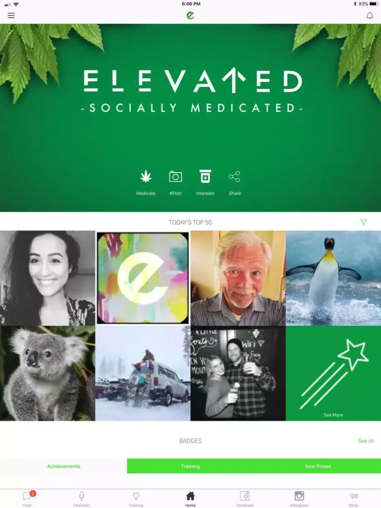 Elevata App iPad  स्क्रीनशॉट