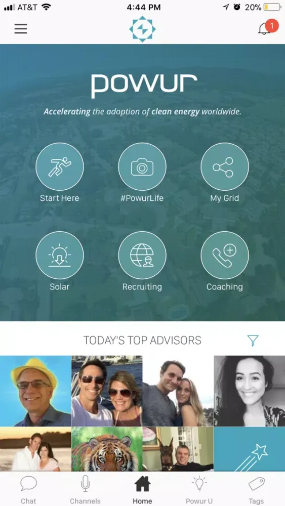 Screenshot di Powur PBC