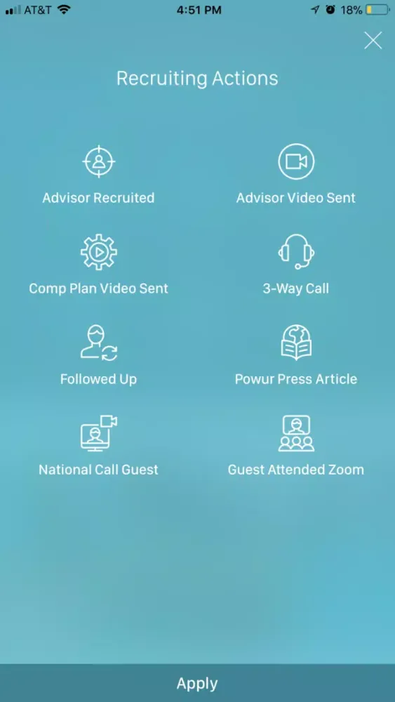Screenshot di Powur PBC
