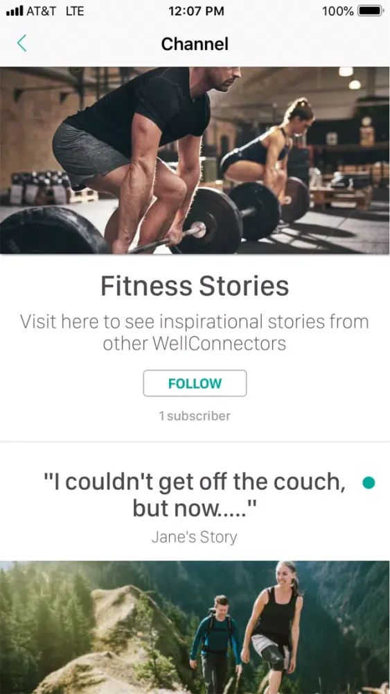 Capturas de pantalla de WellConnectApp